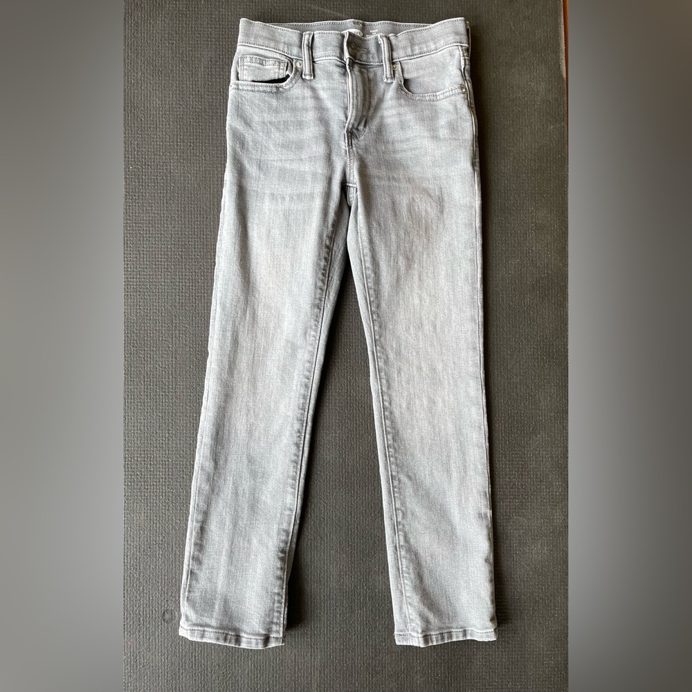 Boy girl unisex gray denim size 10